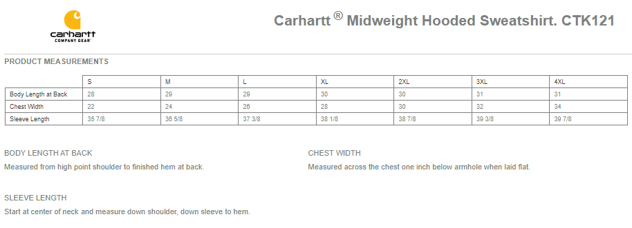 CTK121 Carhartt ® Midweight Hooded Sweatshirt