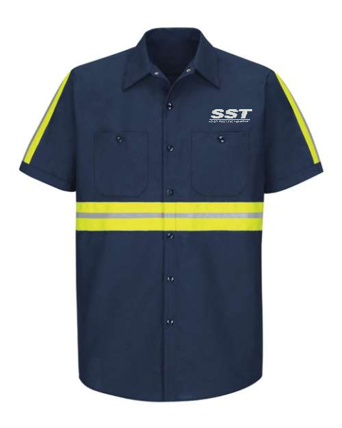 SP24ET Enhanced Visibility Industrial Work Shirt - Tall Sizes