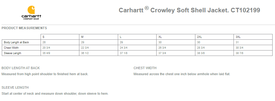 CT102199 Carhartt ® Crowley Soft Shell Jacket