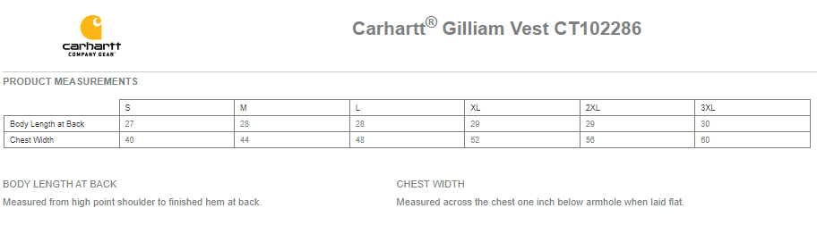 CT102286 Carhartt® Gilliam Vest