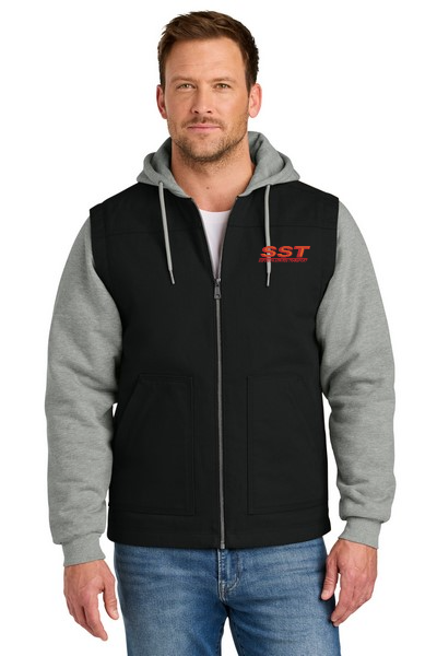CSJ42 CornerStone® Duck Fleece Full-Zip Hooded Jacket