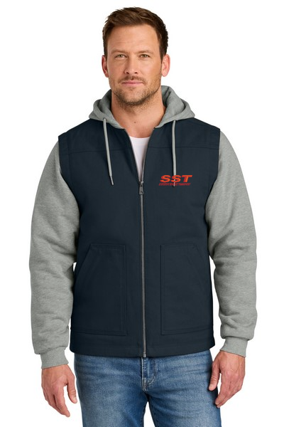 CSJ42 CornerStone® Duck Fleece Full-Zip Hooded Jacket