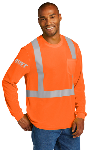 CS201 CornerStone® ANSI 107 Class 2 Mesh Long Sleeve Tee