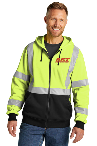 CSF300 CornerStone® ANSI 107 Class 3 Heavy-Duty Fleece Full-Zip Hoodie